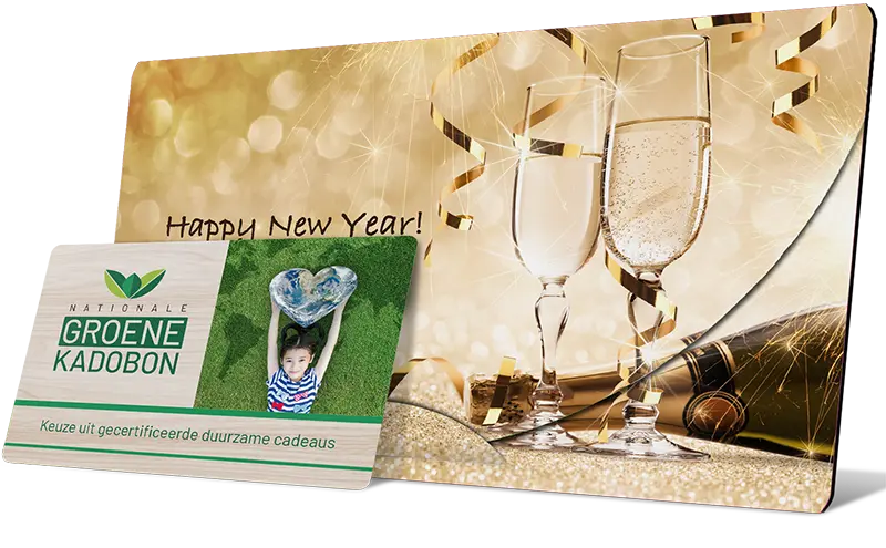 Nieuwjaarsgeschenk cadeaukaart als Nieuwjaarsgeschenk personeel
